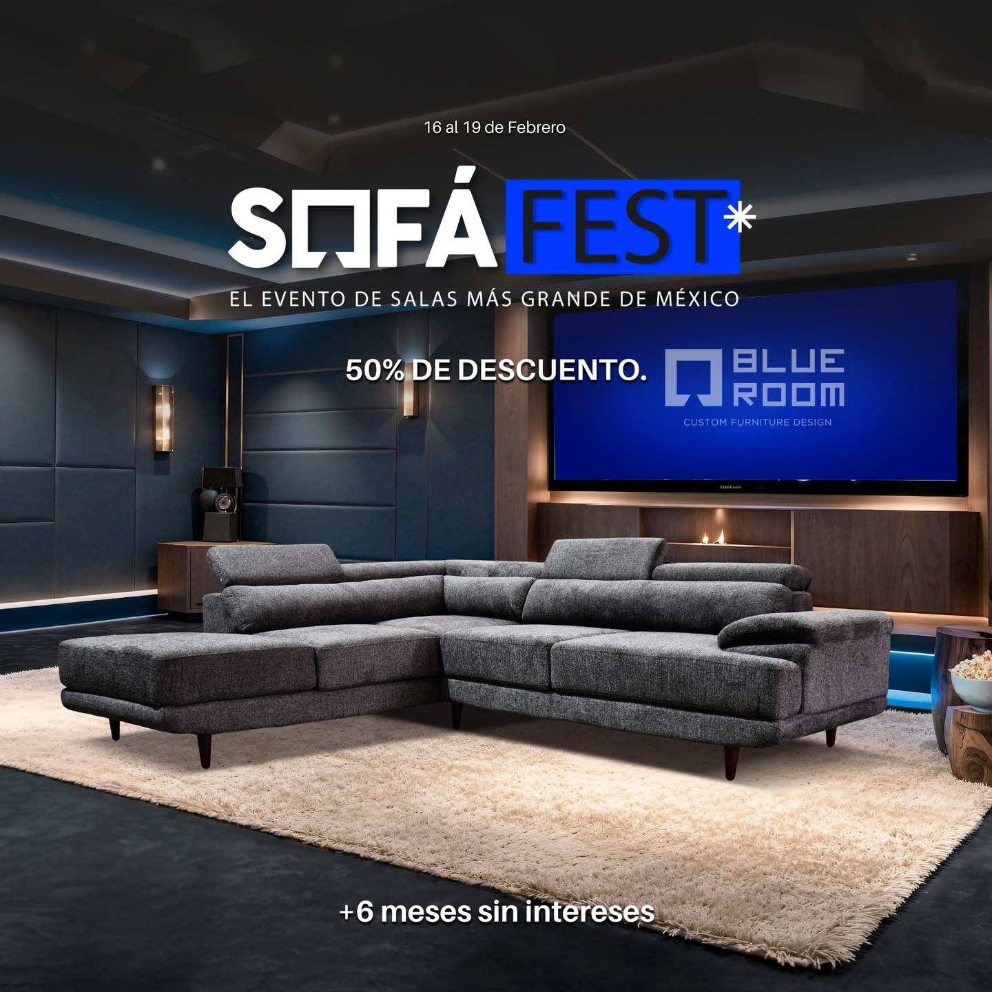 Blue Room Facebook ad