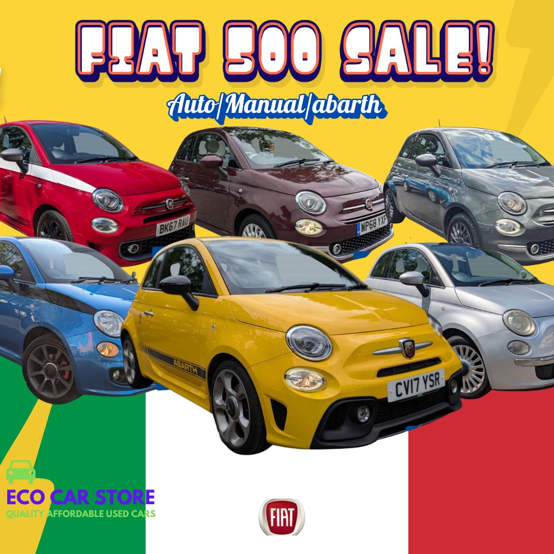 The Eco Car Store Facebook ad: Looking for your next Fiat 500, 500L or…