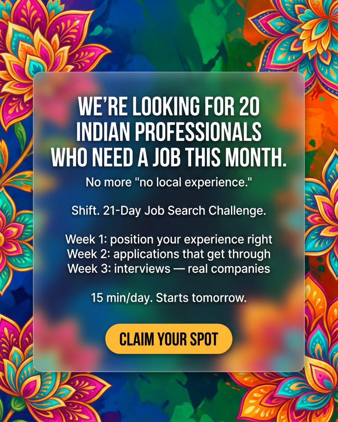 Shift - Transform Your Career Facebook ad