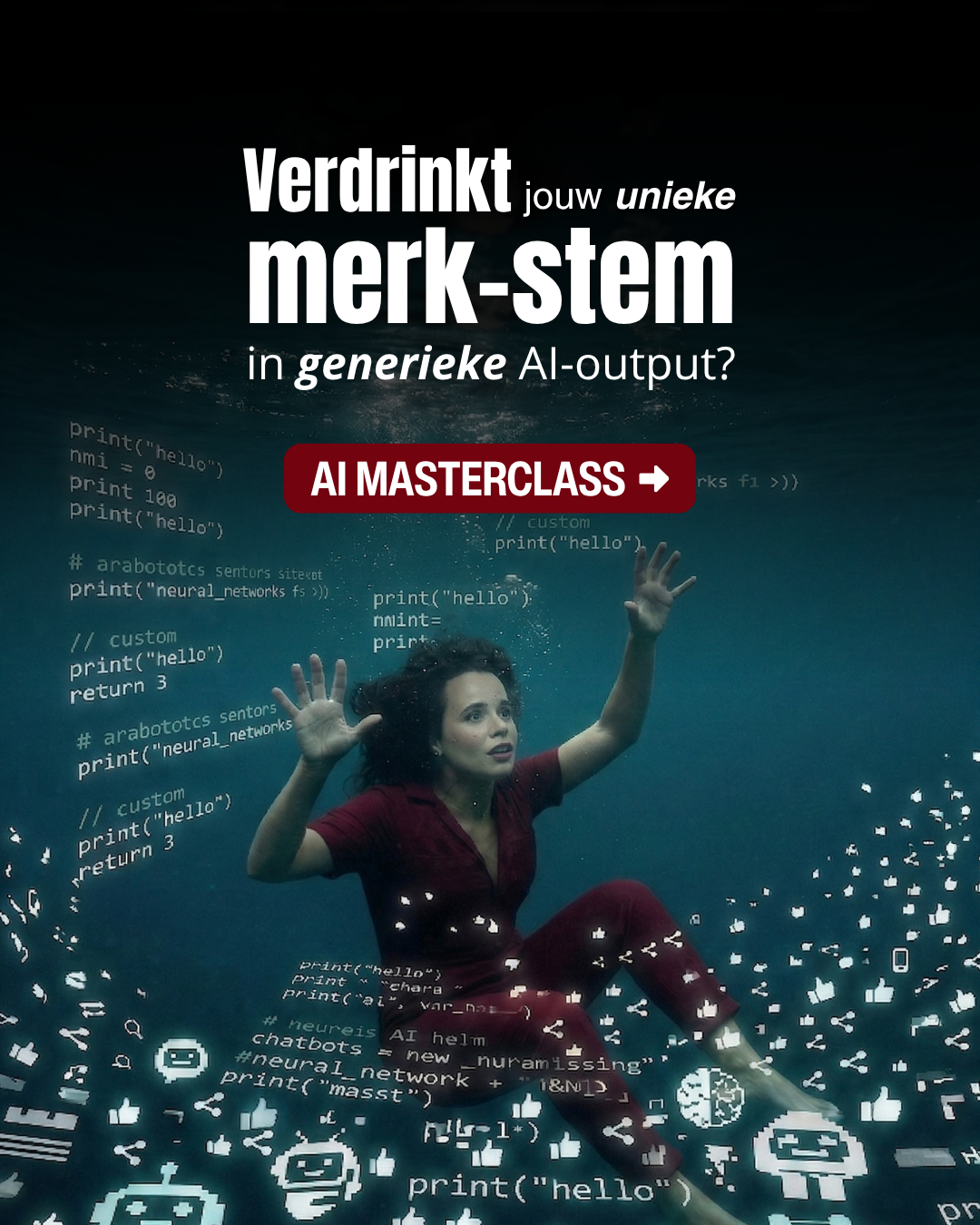 Simone Levie Facebook ad: AI Masterclass - AI, apps, salespagina's en meer →
