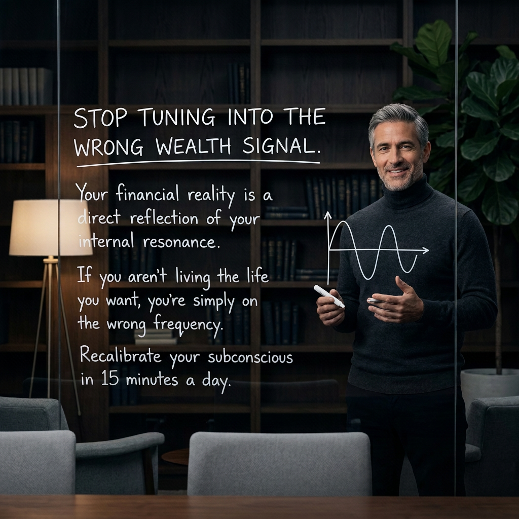 Millionaire Mindset Facebook ad: Stop Chasing Money. Attract It