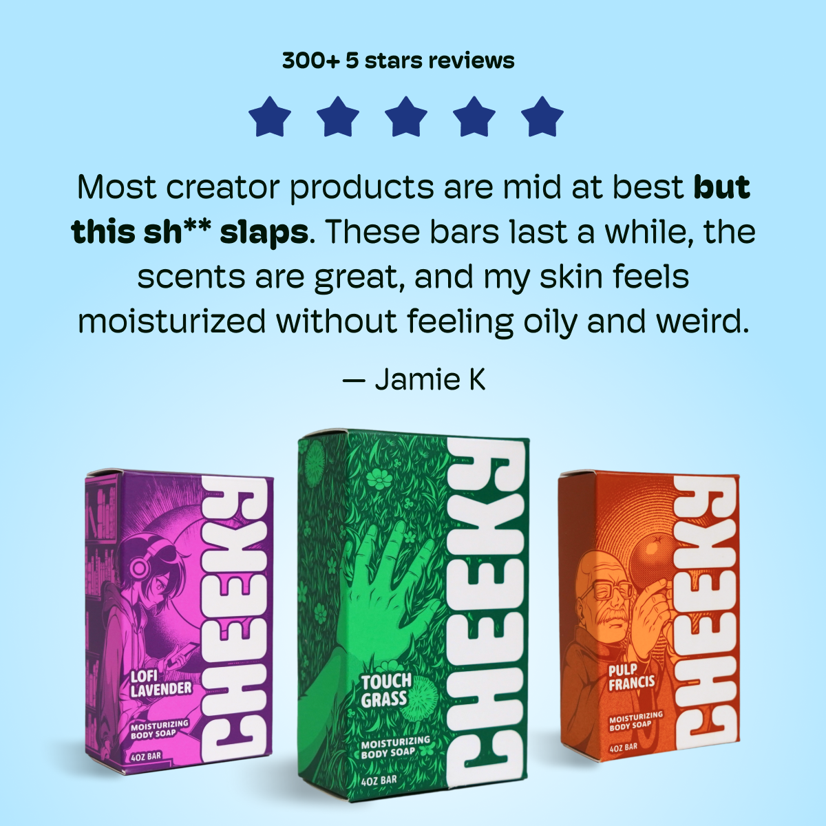 Cheeky Soap Facebook ad