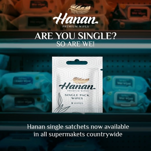 Hanan Premium Products Facebook ad: That me-time moment starts with a single sachet.