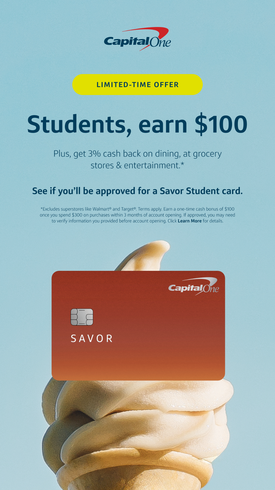 Capital One Facebook ad