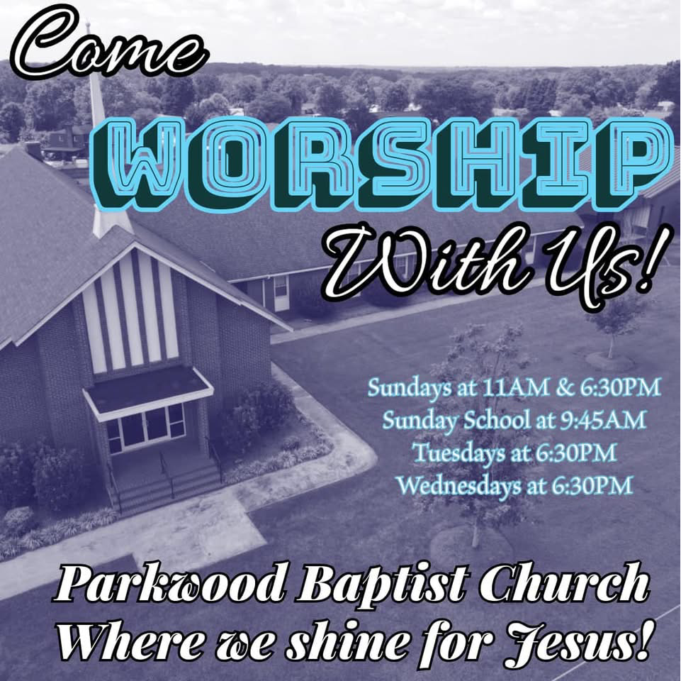 Parkwood Baptist Church Facebook ad: Where we shine for Jesus!