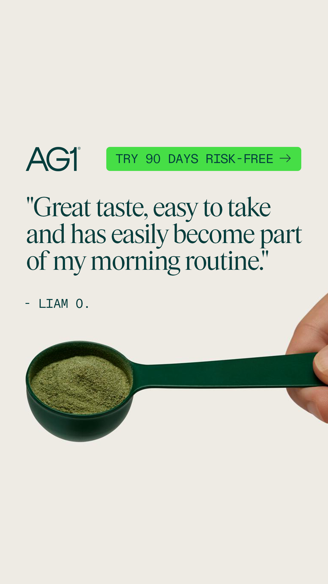 AG1 by Athletic Greens Facebook ad
