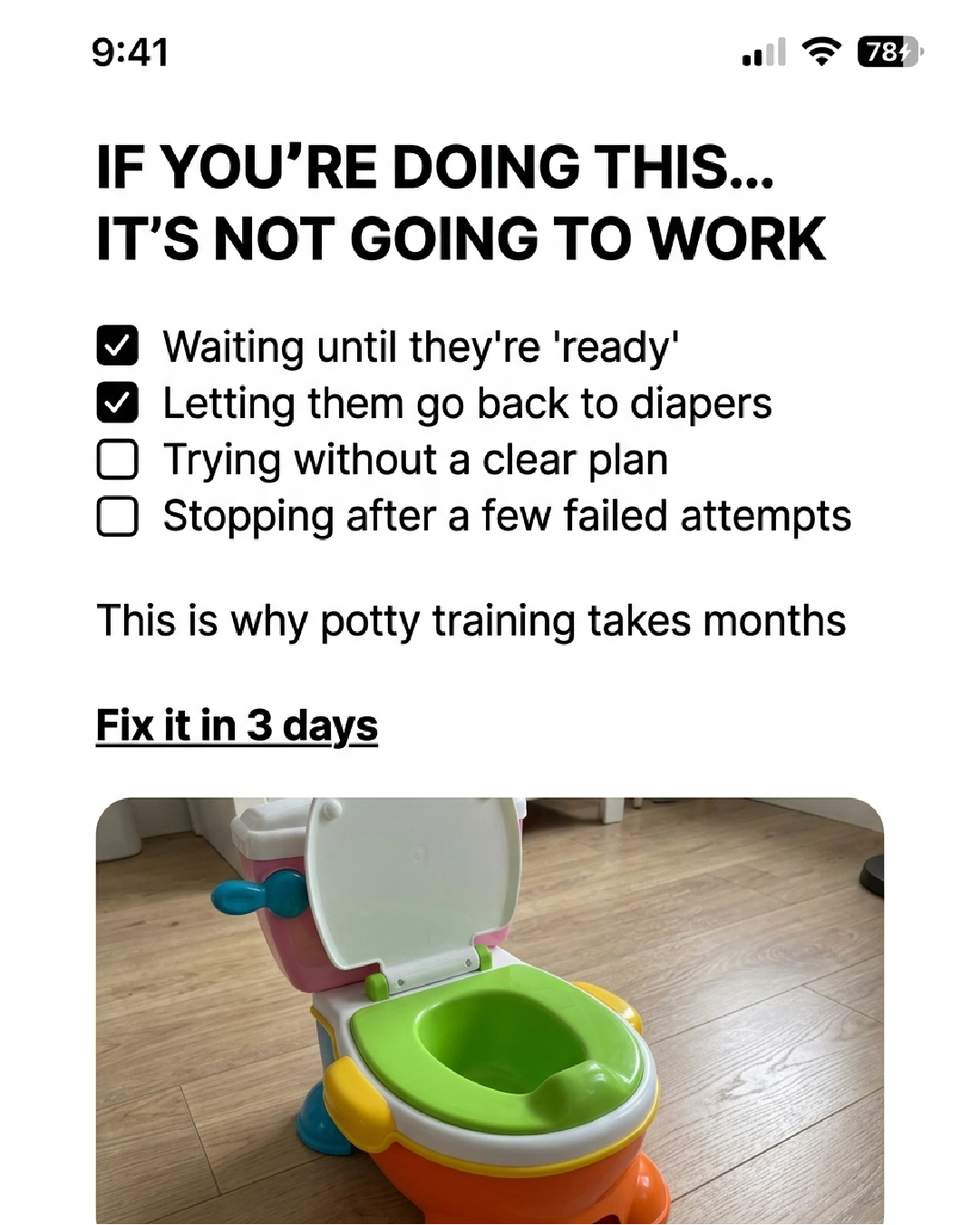 Parenting Leader Facebook ad