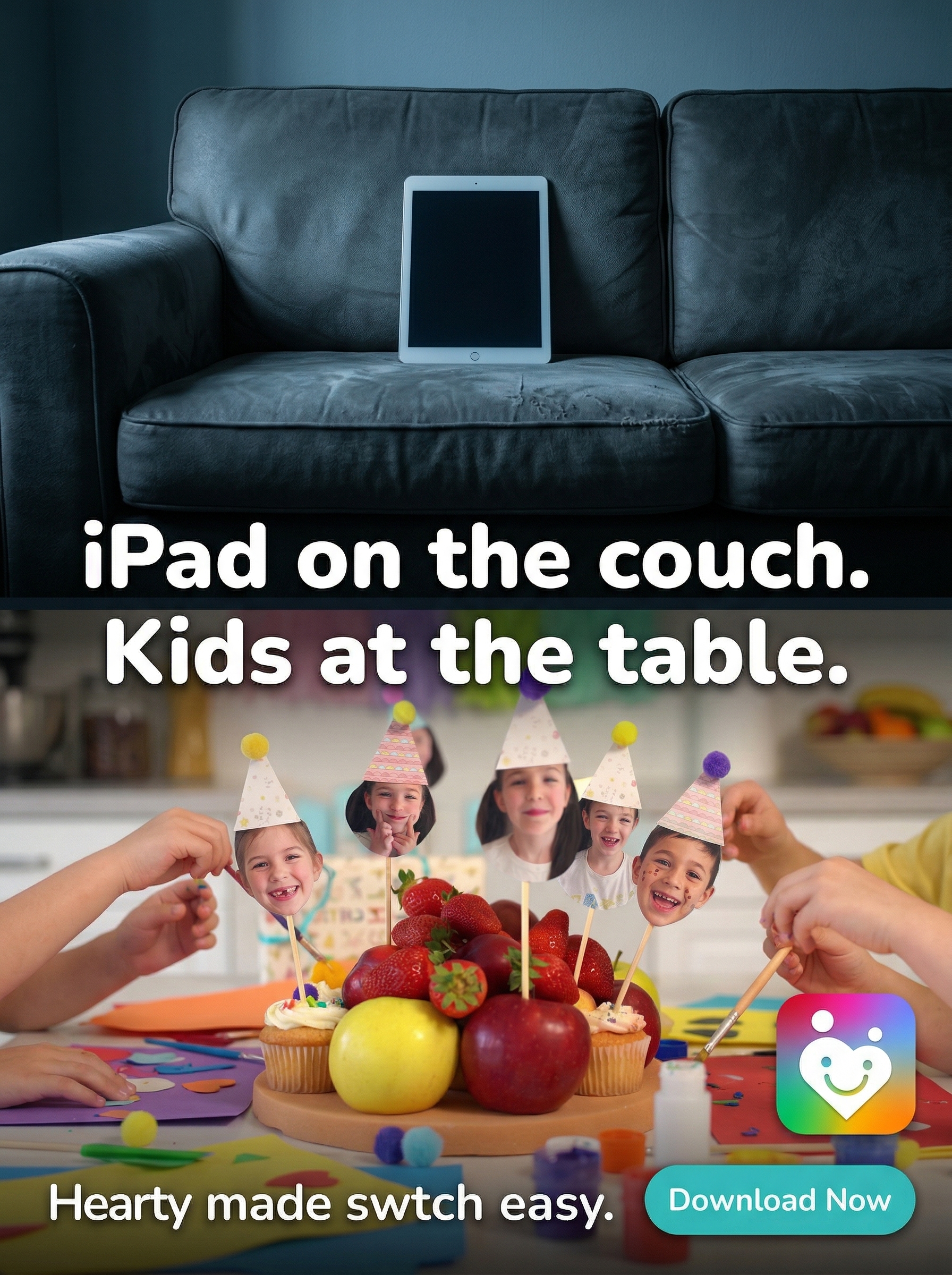 Hearty App Facebook ad