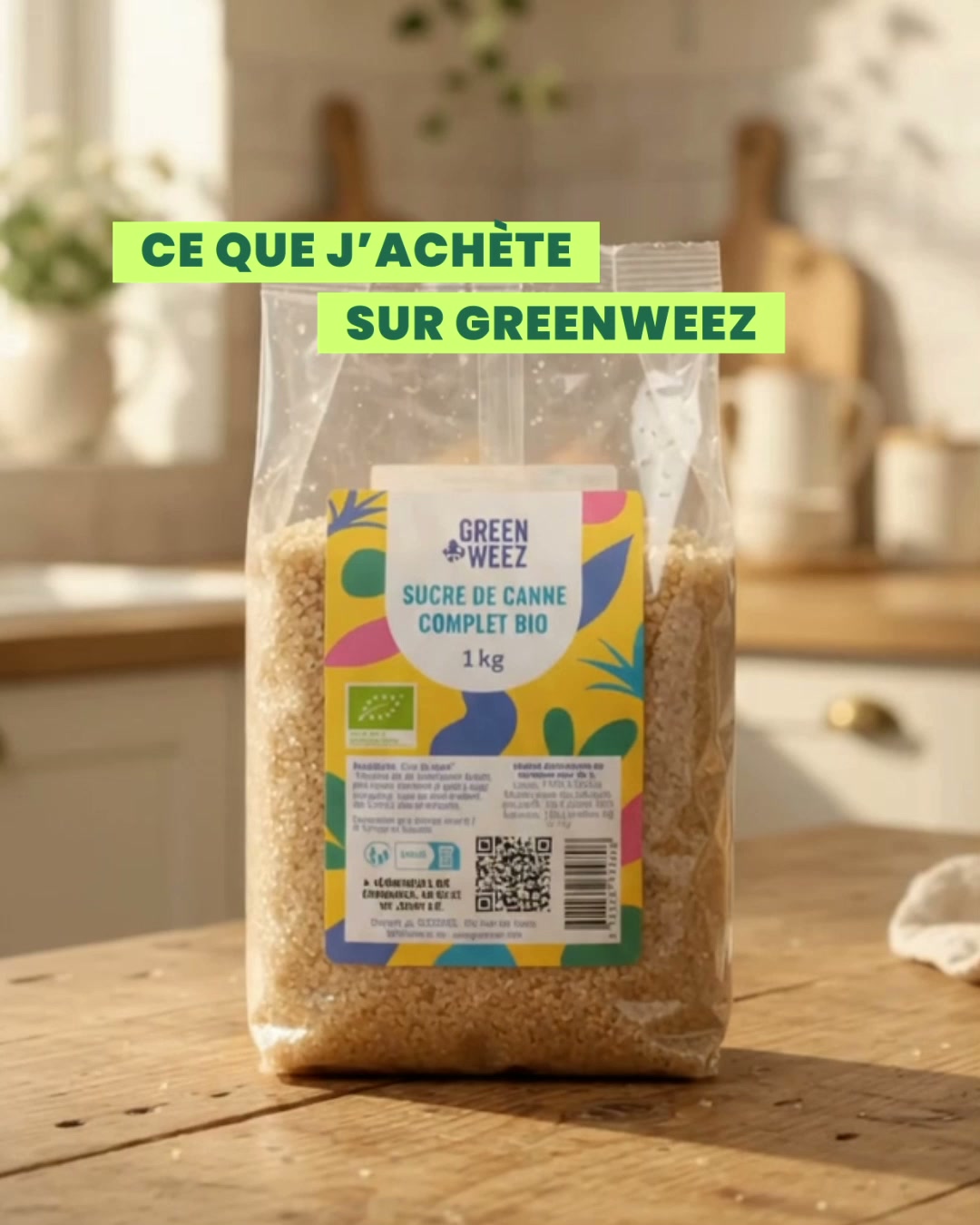 Greenweez.com Facebook ad: Noté Excellent par +100 000 clients