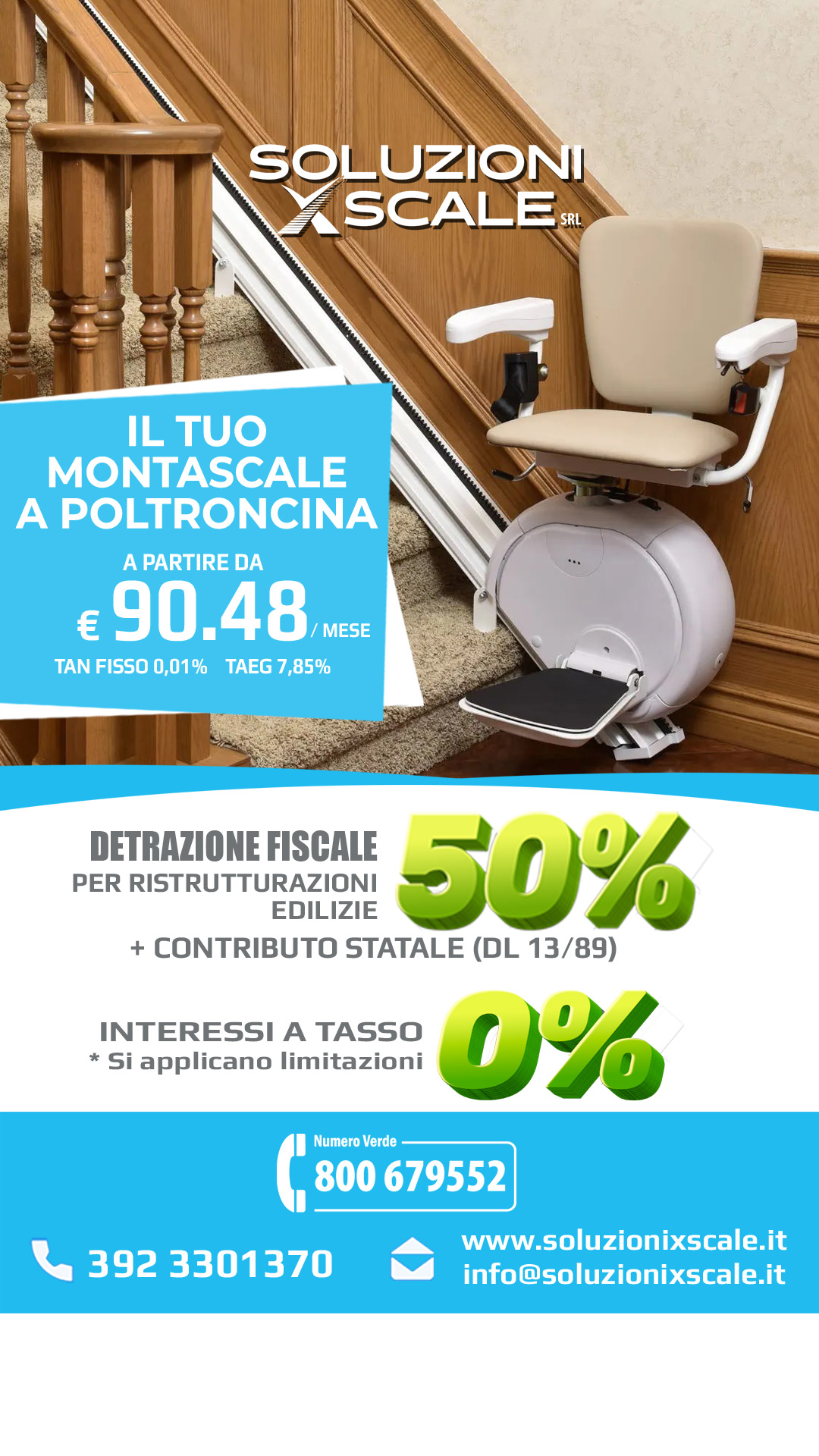 Soluzioni X Scale Facebook ad: Montascale a Poltroncina