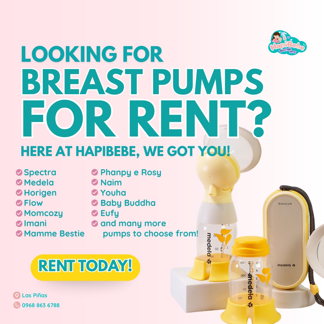 HapiBebe Breast Pump Rentals Facebook ad: Looking for your breast friend, mommy?