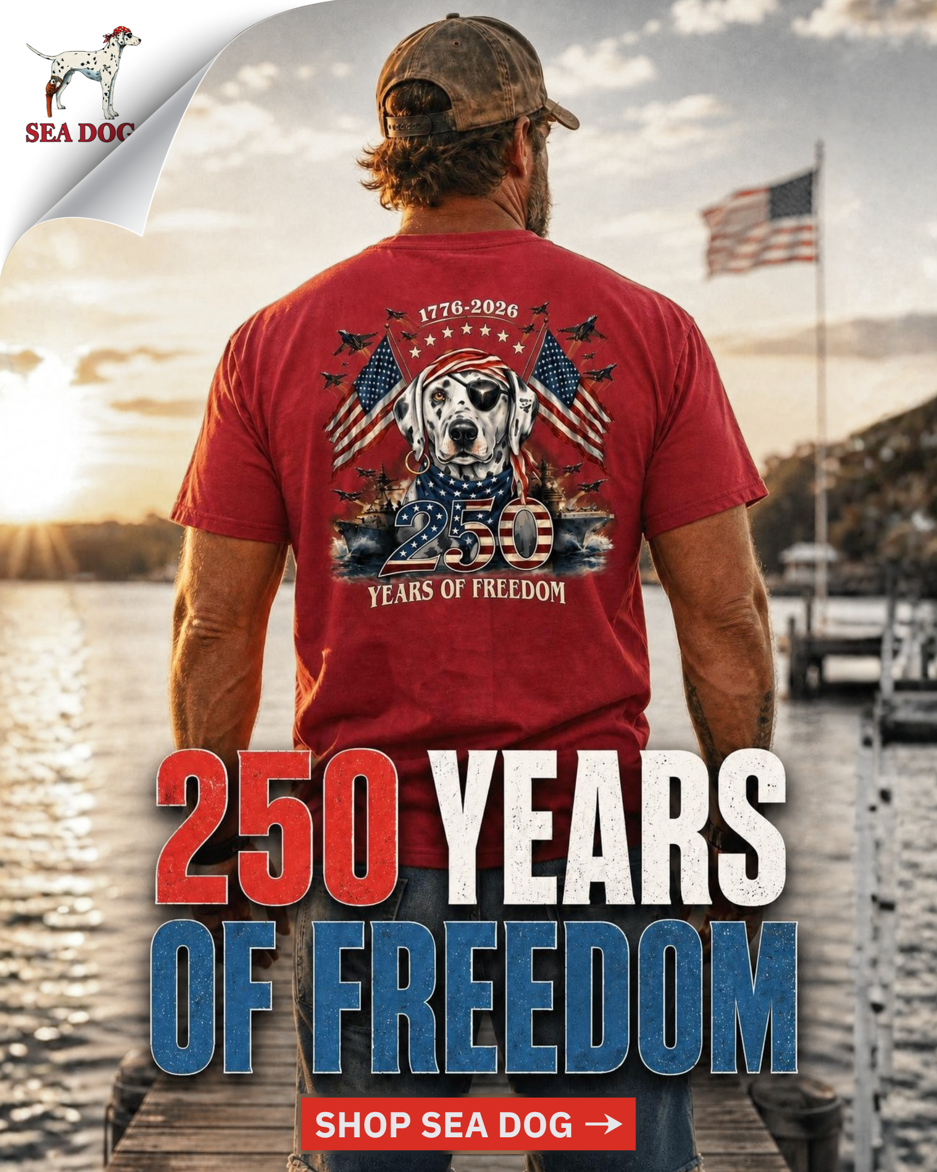 Sea Dog T-Shirts Facebook ad