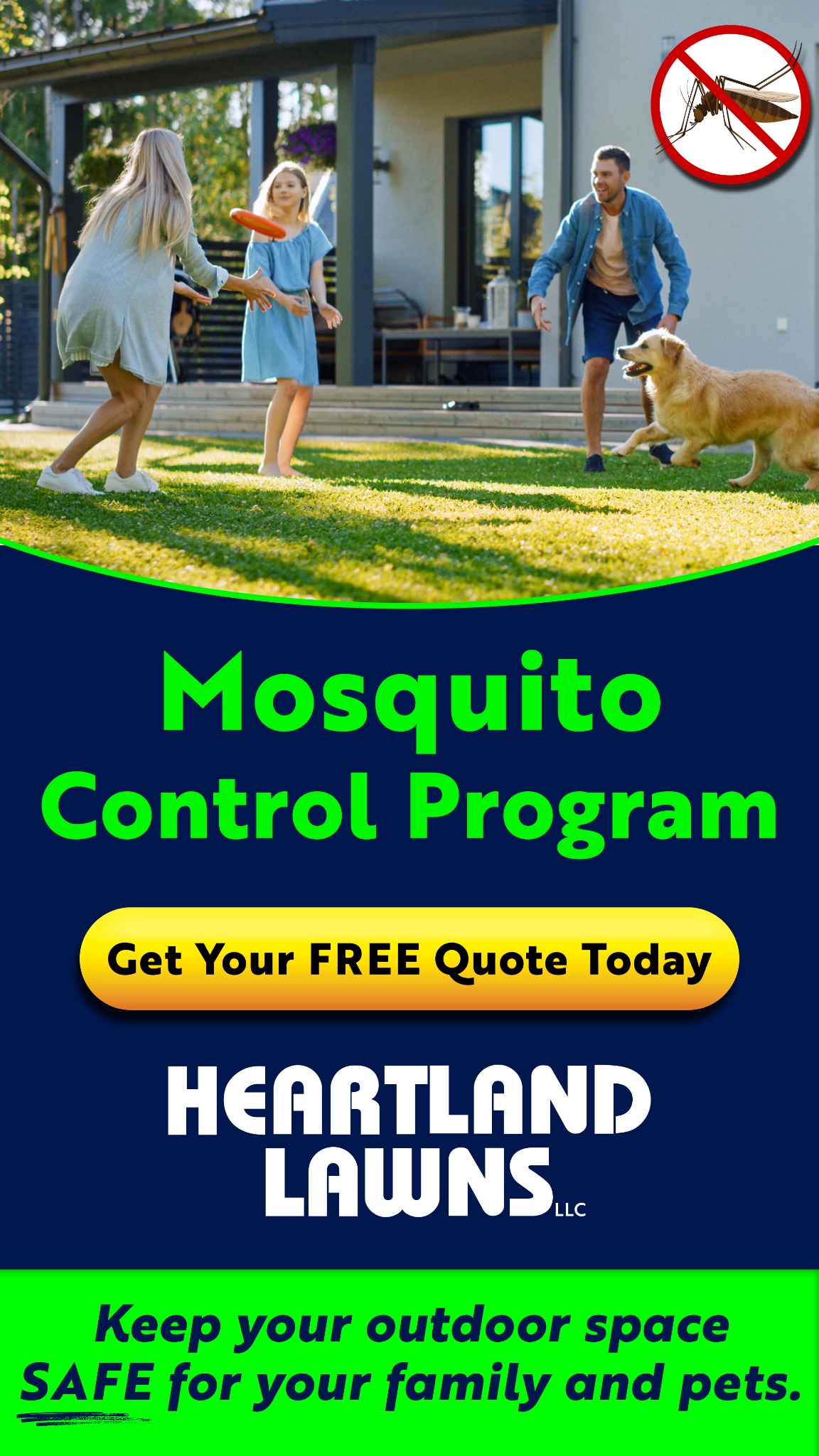 Heartland Lawns Facebook ad
