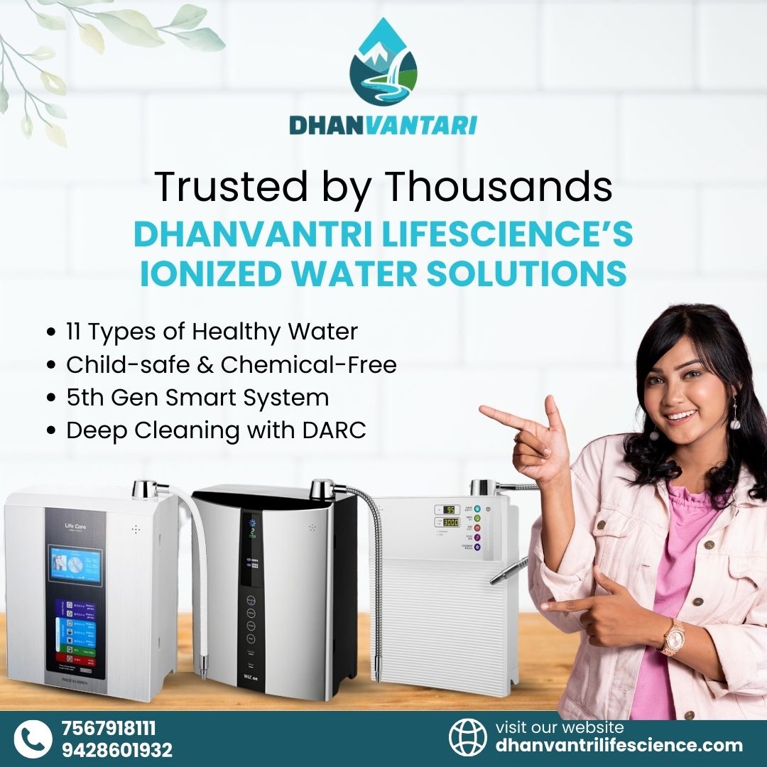 Dhanvantari Water Facebook ad: Your health begins with the water you drink…