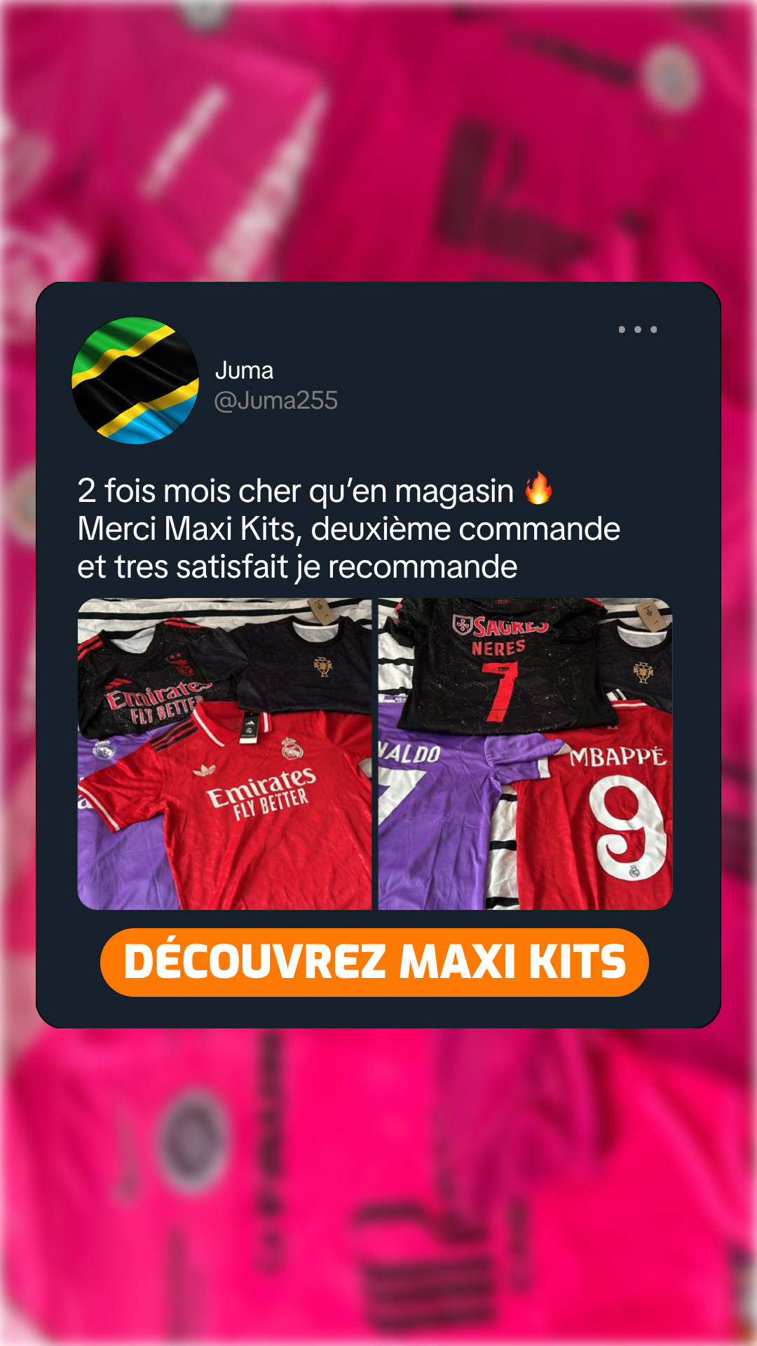 maxikits.com Facebook ad: Arrête de payer le prix fort.