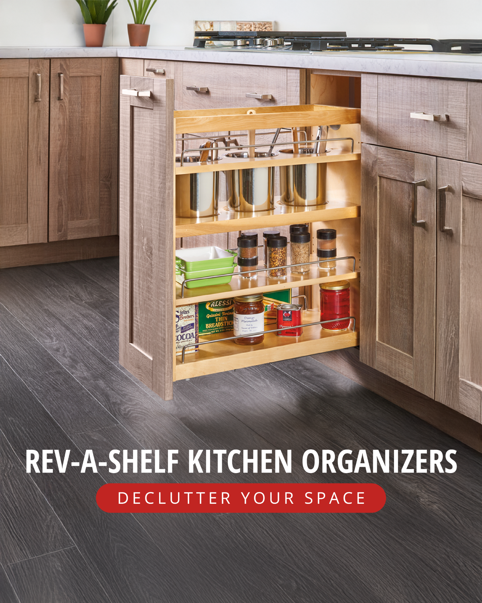 Woodworker's Hardware Facebook ad: Smart Storage Starts Here
