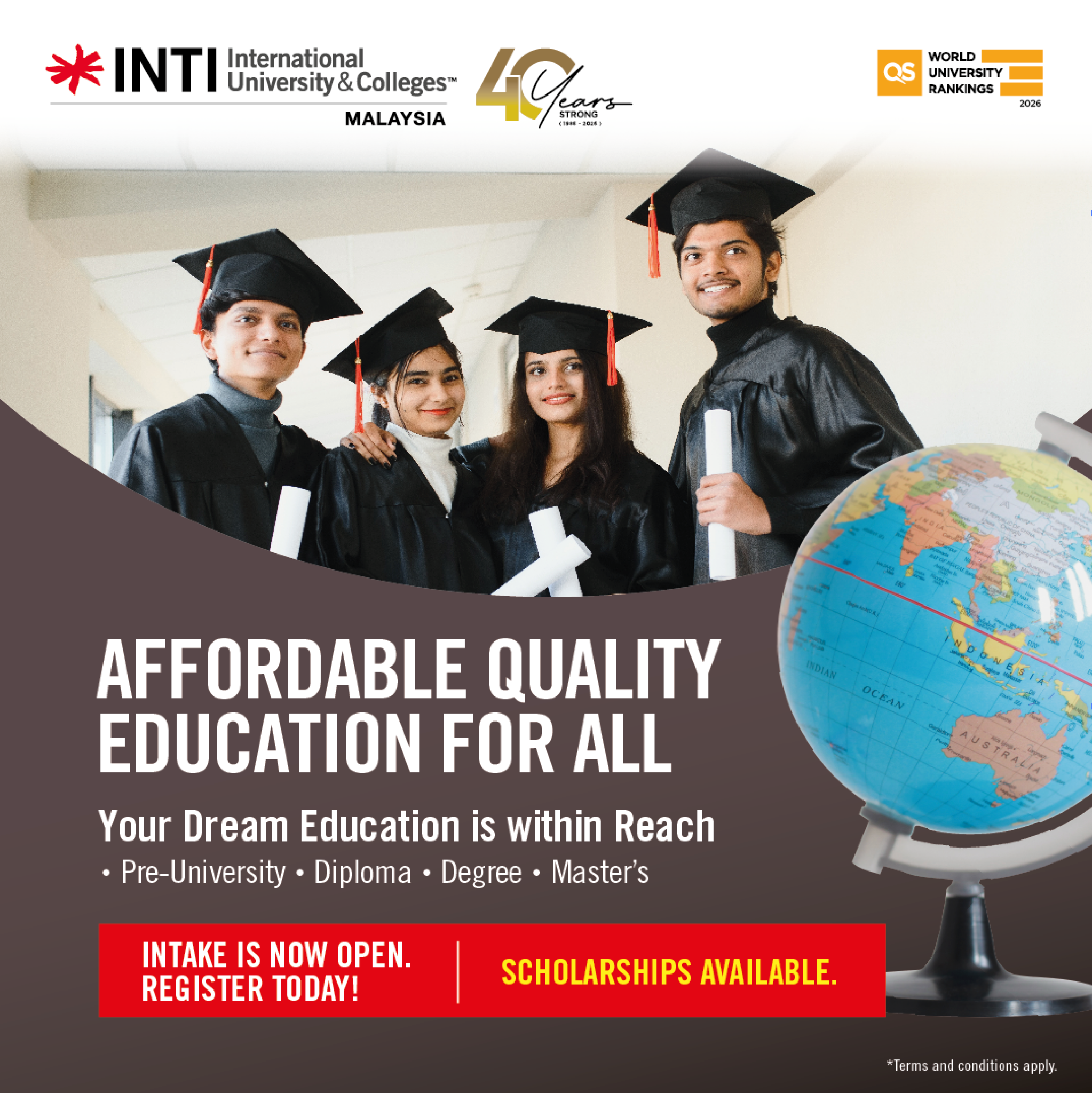 INTI International University & Colleges Facebook ad