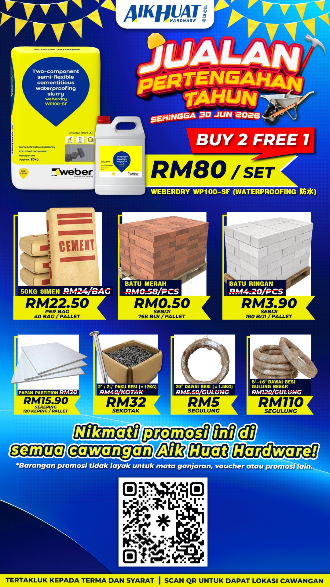 Aik Huat Hardware Facebook ad from May 22, 2026