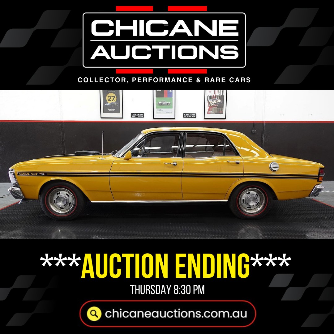 CHICANE AUCTIONS Facebook ad: ENDS SOON: Chicane Auctions - February Sale!