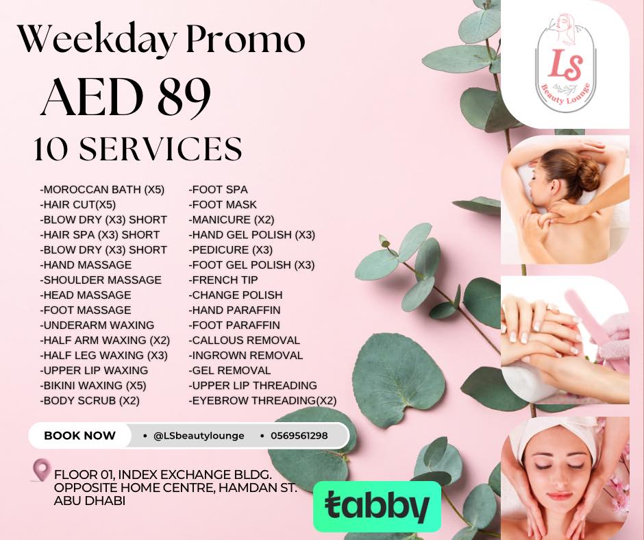 LS Beauty Lounge Facebook ad: JUNE BEAUTY PROMOTION
