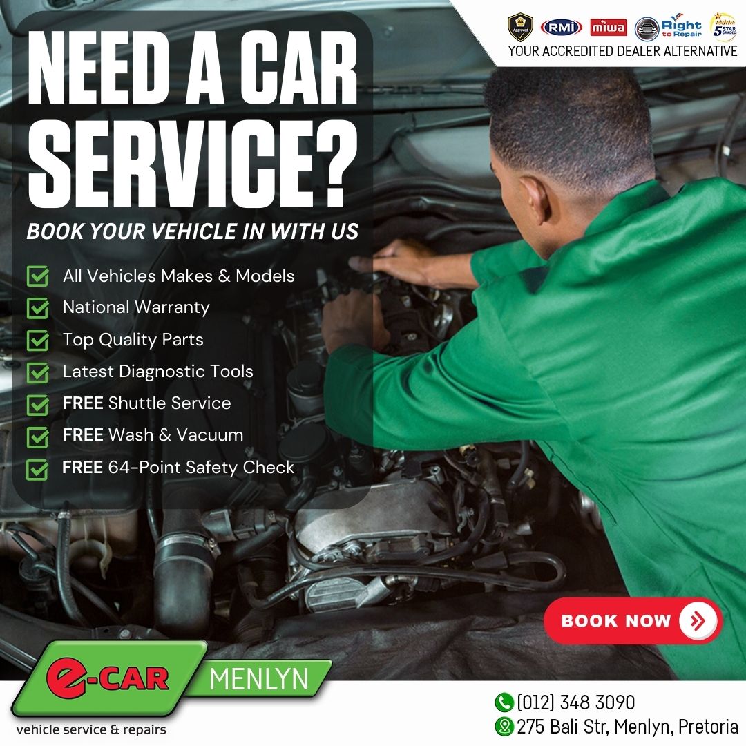 e-CAR MENLYN Motor Services Facebook ad