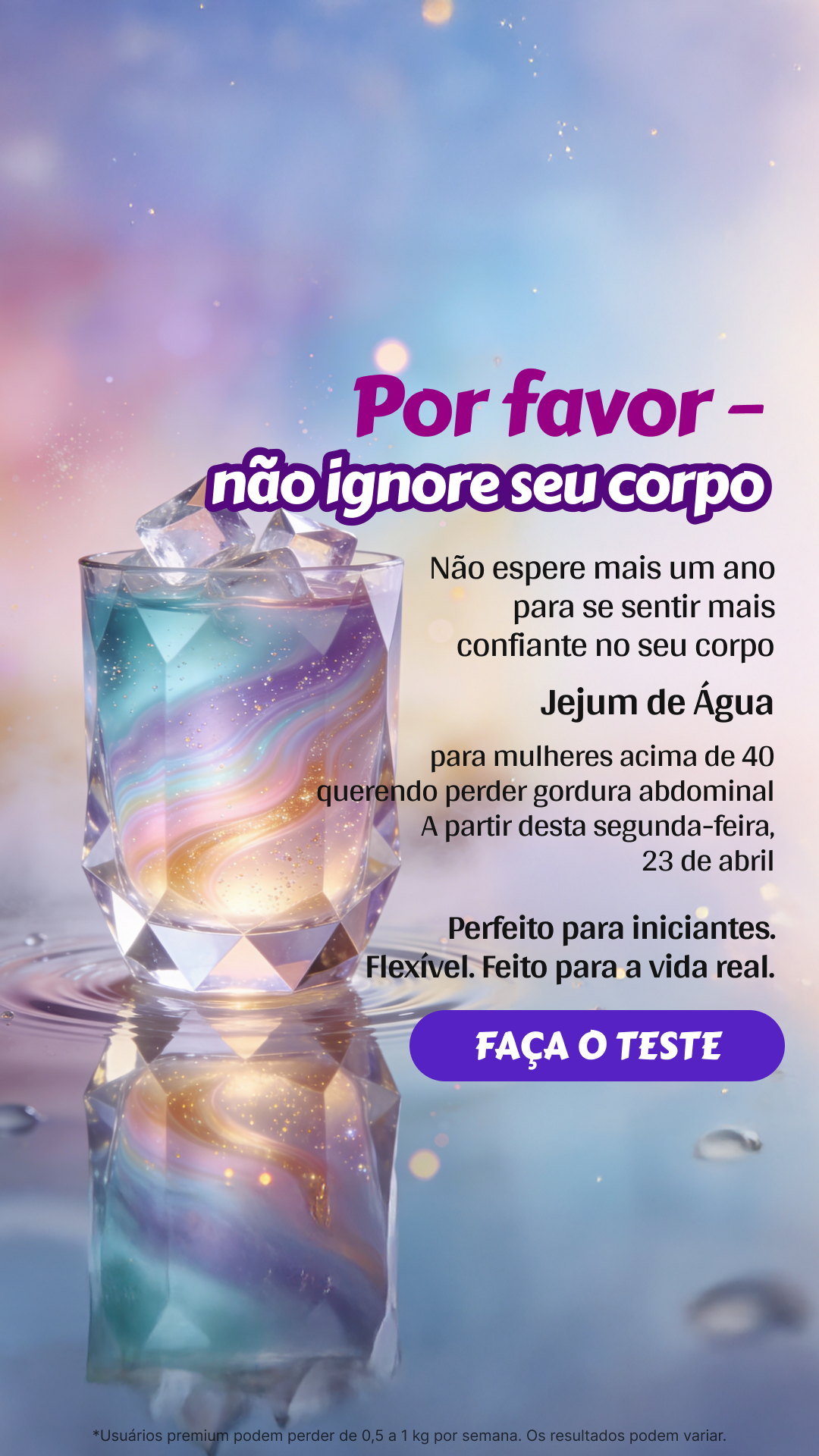 Simple Fasting App Facebook ad