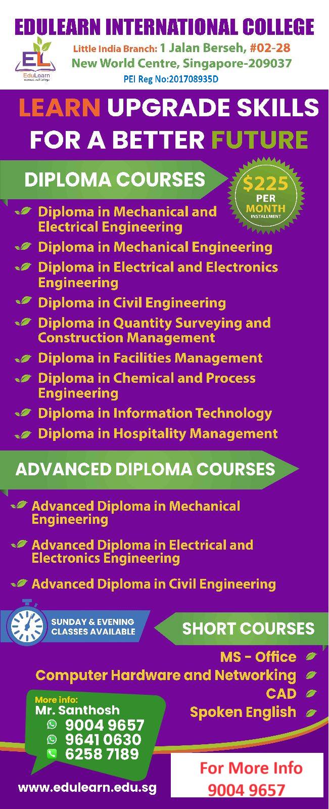 Edulearn International College Facebook ad