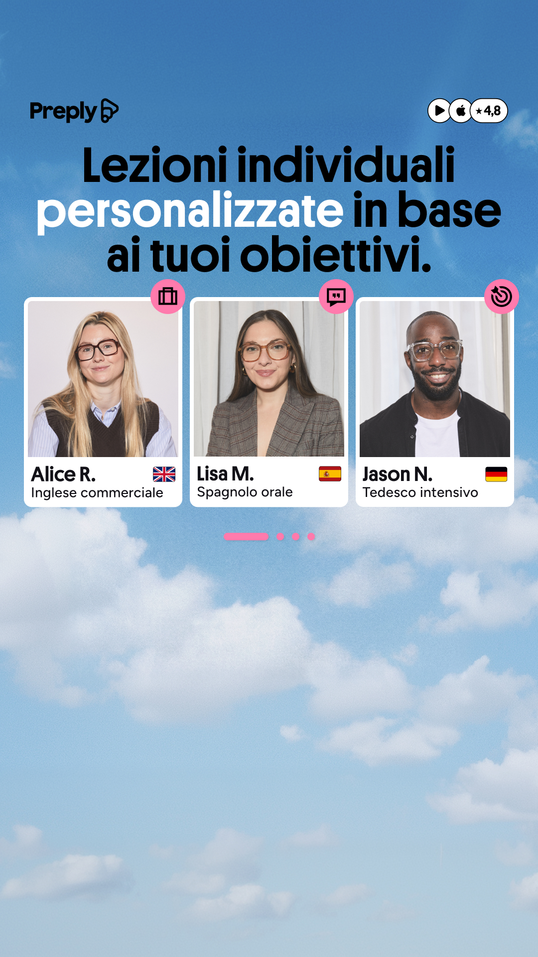 Preply Facebook ad