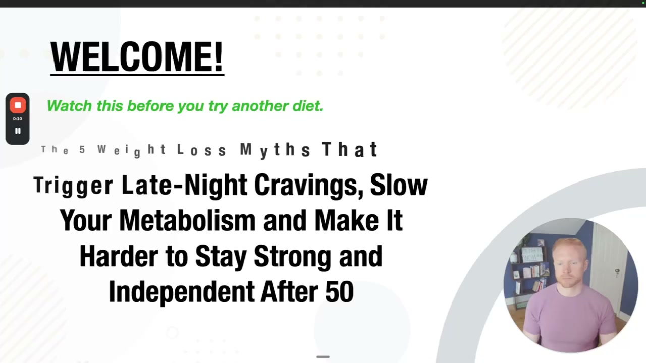 Alex Neilan - Sustainable Change Facebook ad: How To Permanently Transform Your Body Without Food…