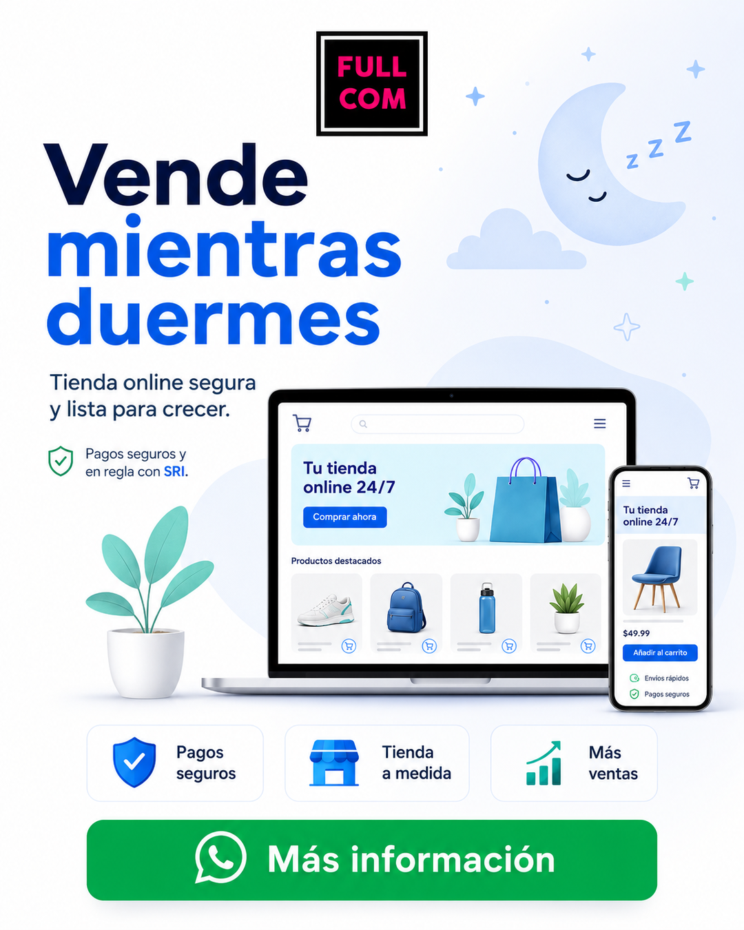 Fullcom.ec Facebook ad from Jul 13, 2026