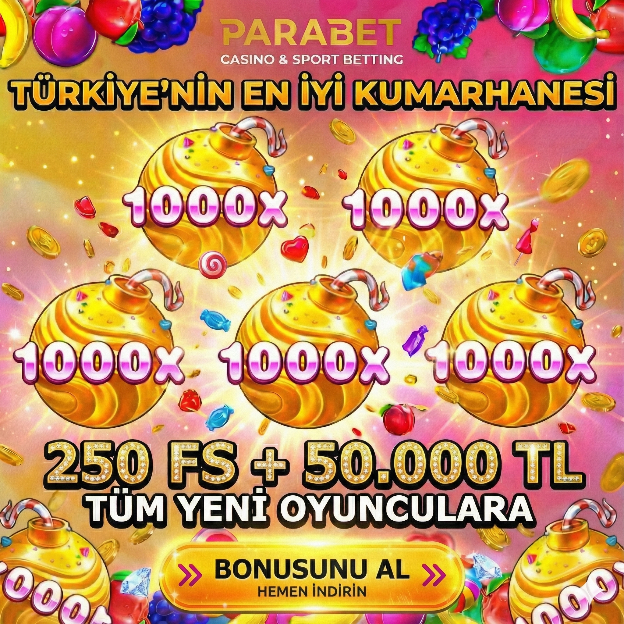Parabet Play Facebook ad: Türkiye'nin En Güçlü Bonusu: 50.000 TL + 250…