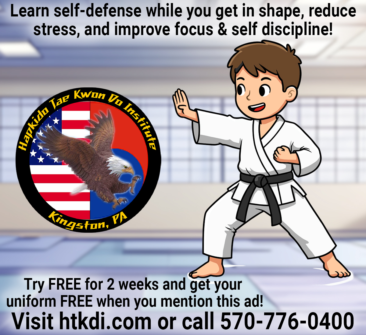 HAPKIDO TAEKWONDO INSTITUTE Facebook ad