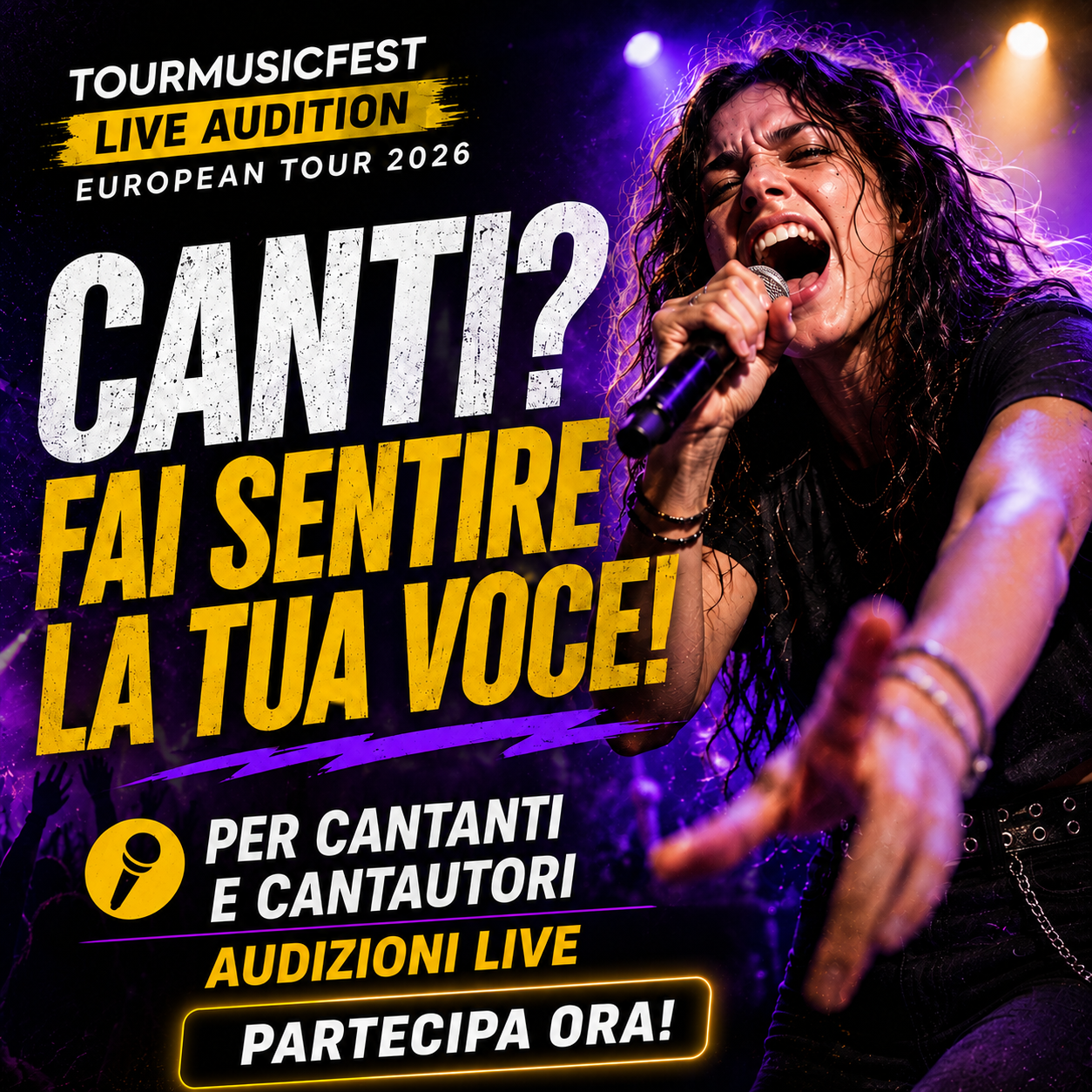 Tour Music Fest Facebook ad: Canti? Scopri le opportunità!