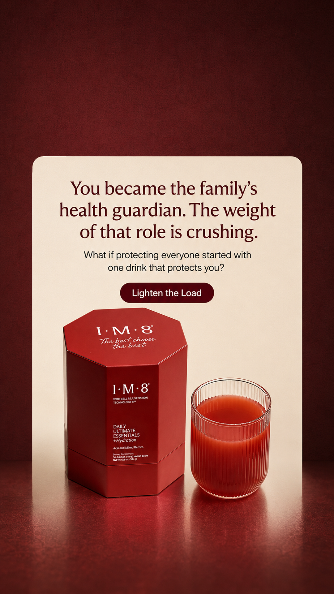 IM8 Health Facebook ad
