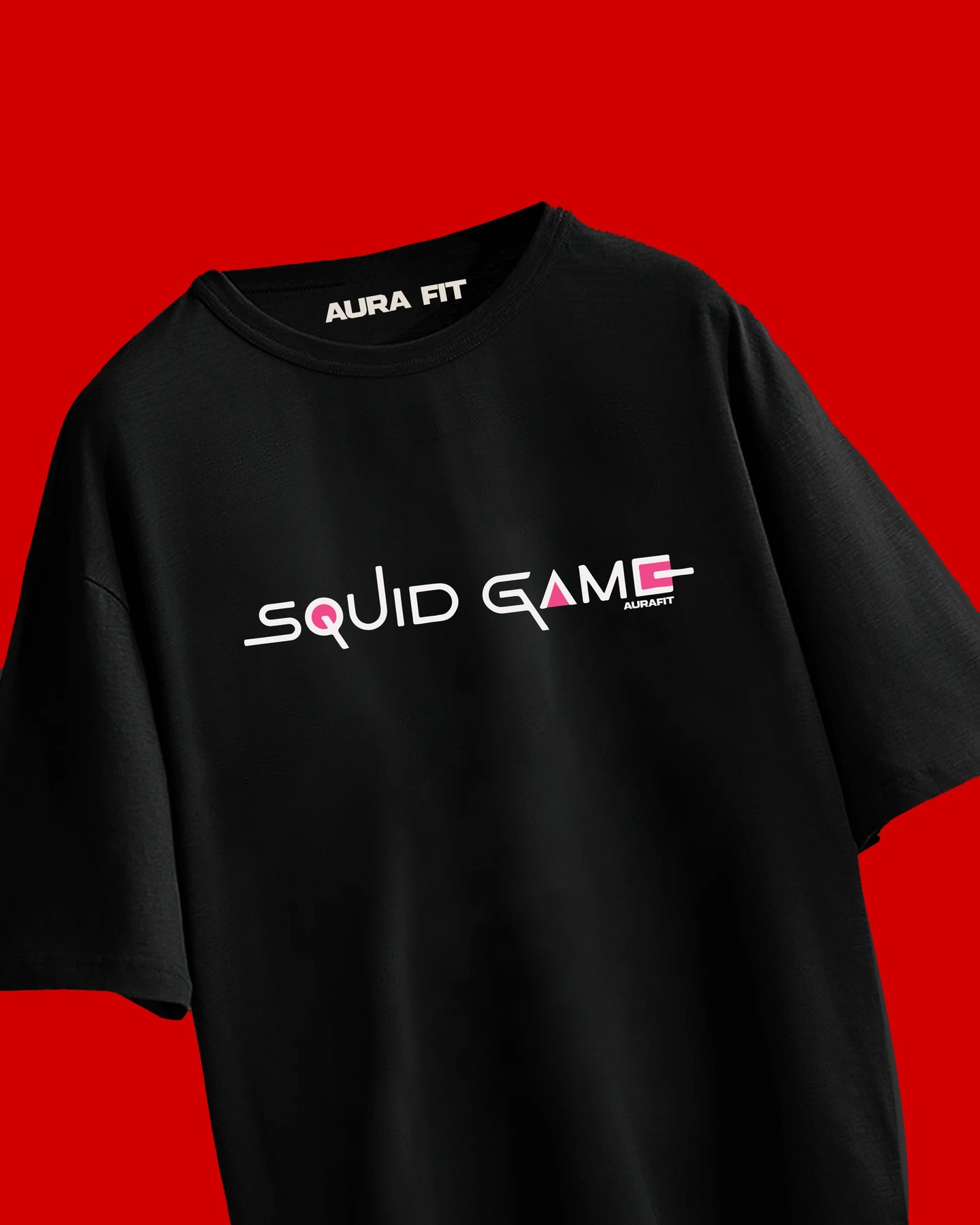 Aurafit Facebook ad: Squid Game Oversized Tshirt