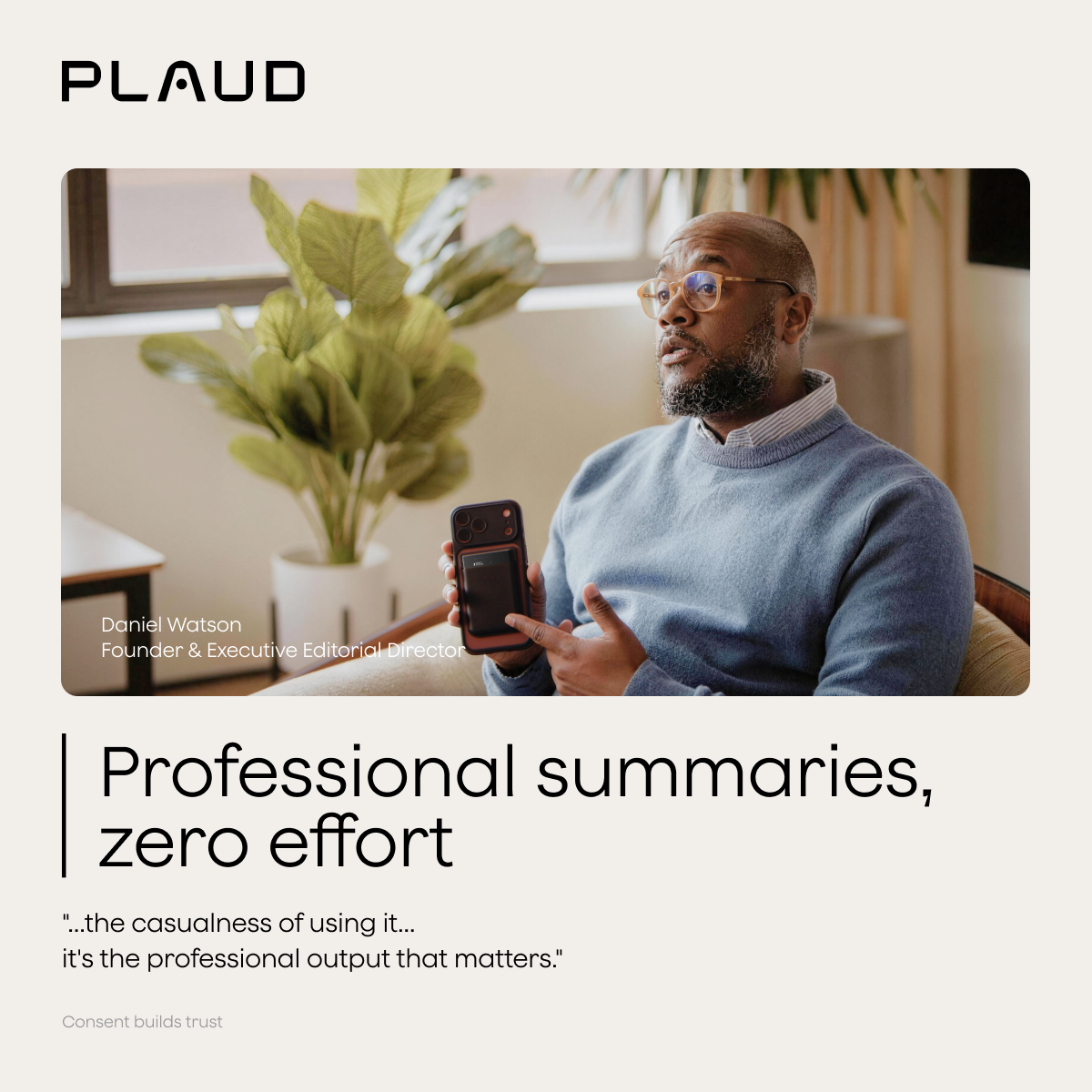 Plaud Facebook ad