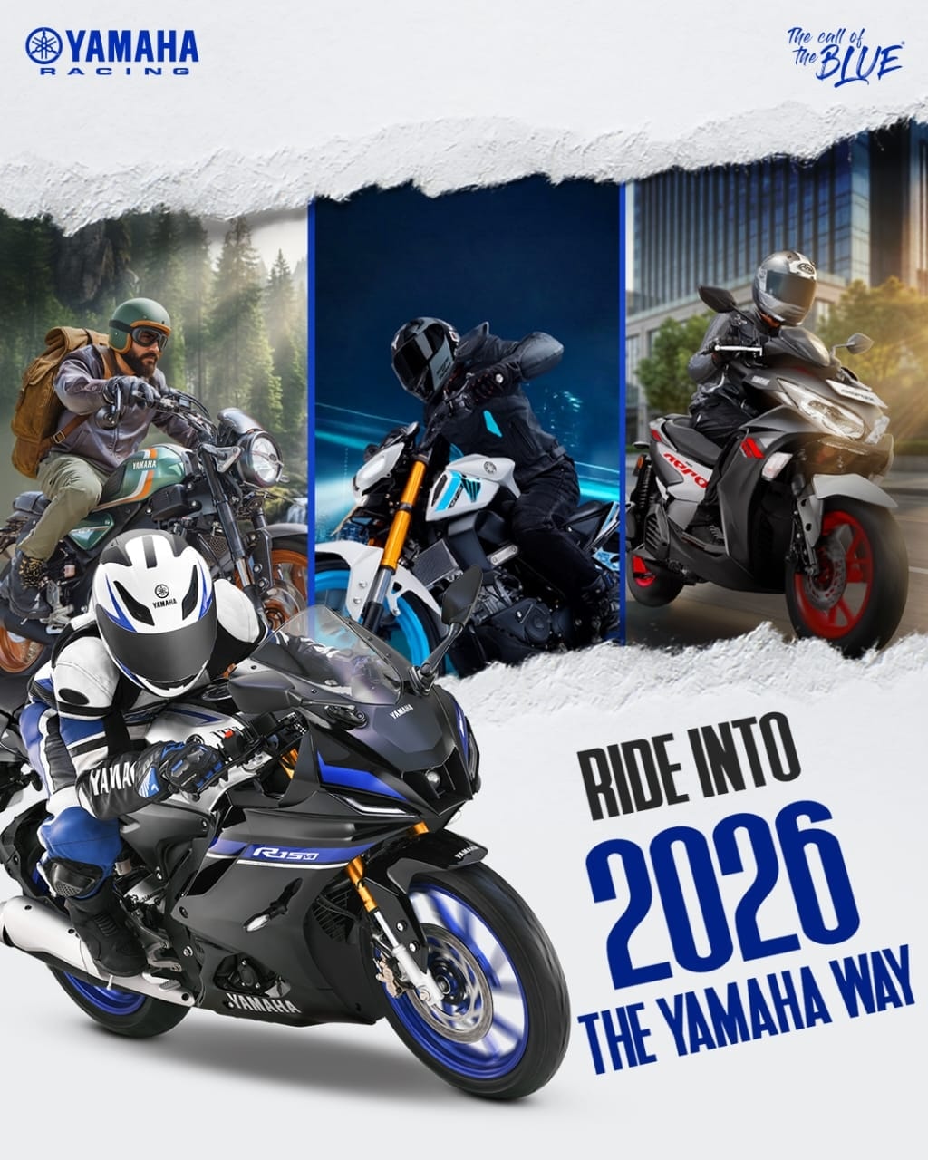 Yamaha Bluesquare - IVA Motors Facebook ad: Whatever your ride style-street, track, city, or adventure