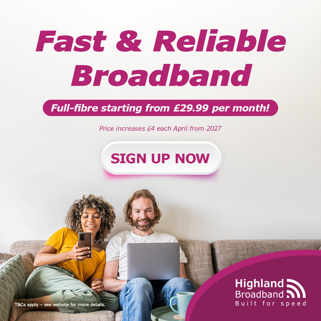 Highland Broadband Facebook ad