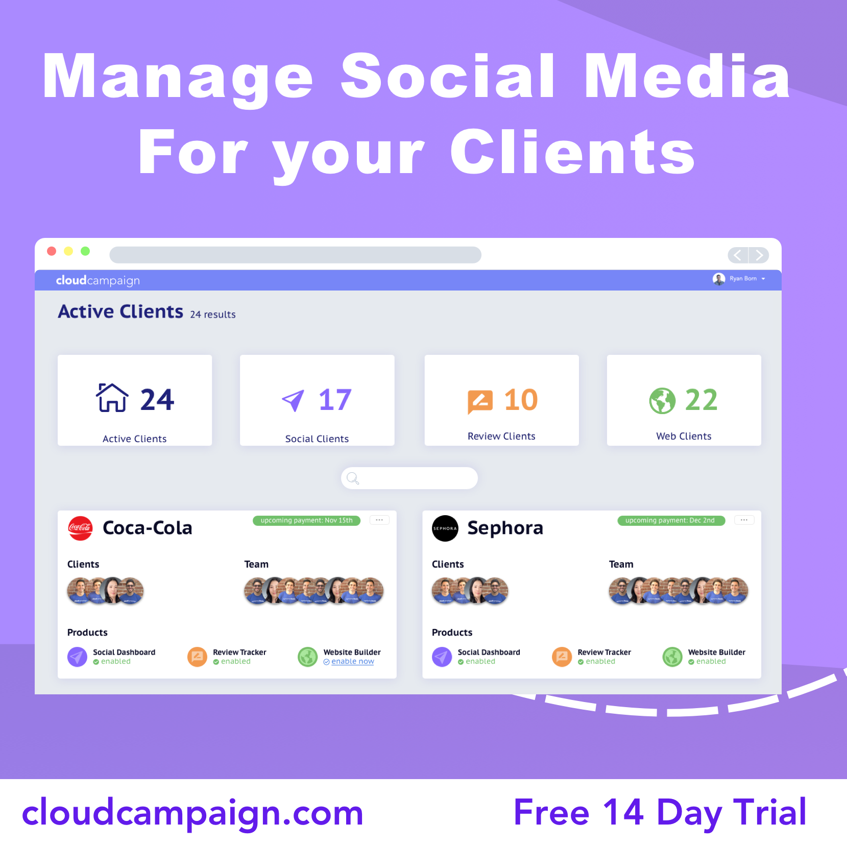 Cloud Campaign Facebook ad