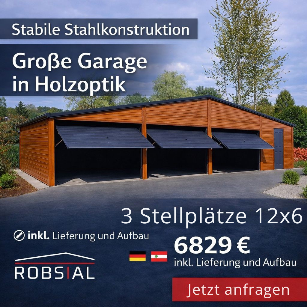 Robstal - Stahlkonstruktionen, Blechgaragen Facebook ad from Feb 13, 2026