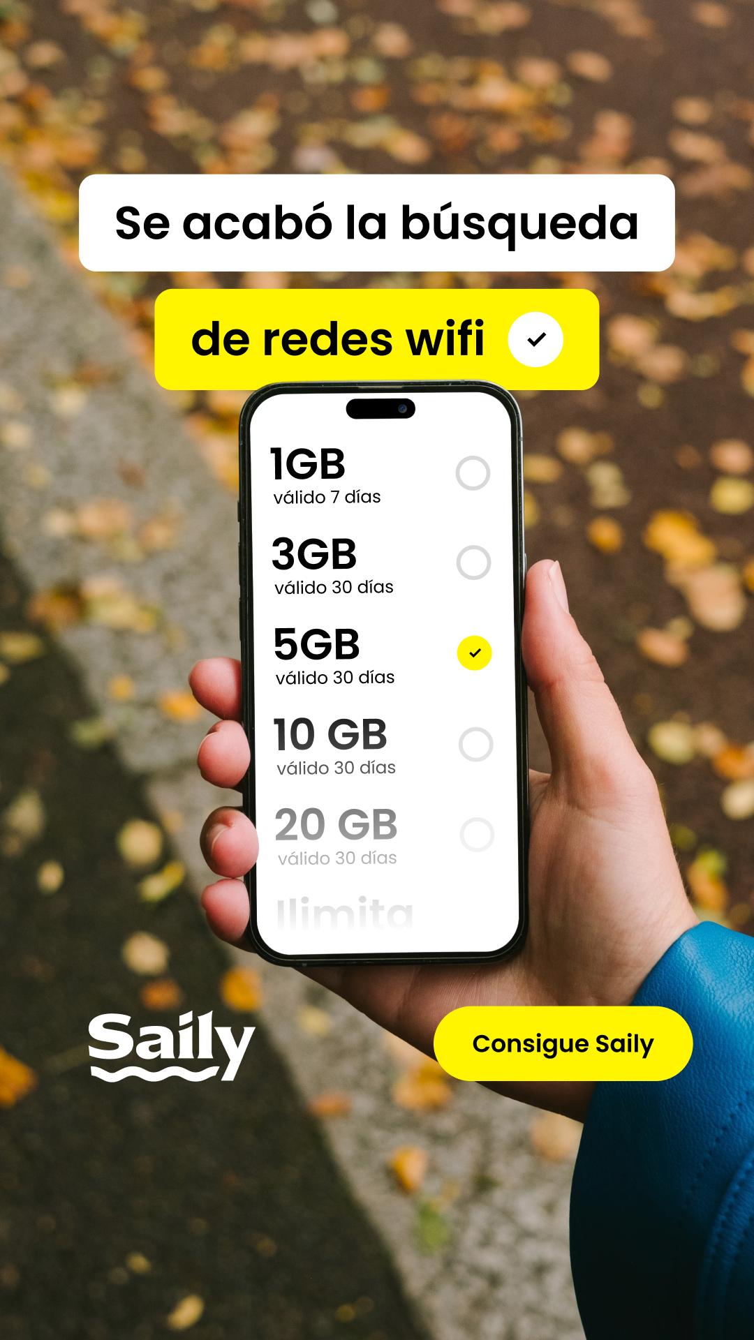 Saily Facebook ad