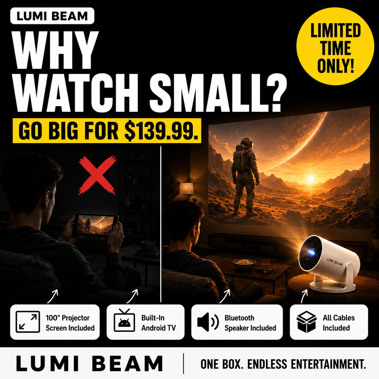 Lumi Beam Facebook ad