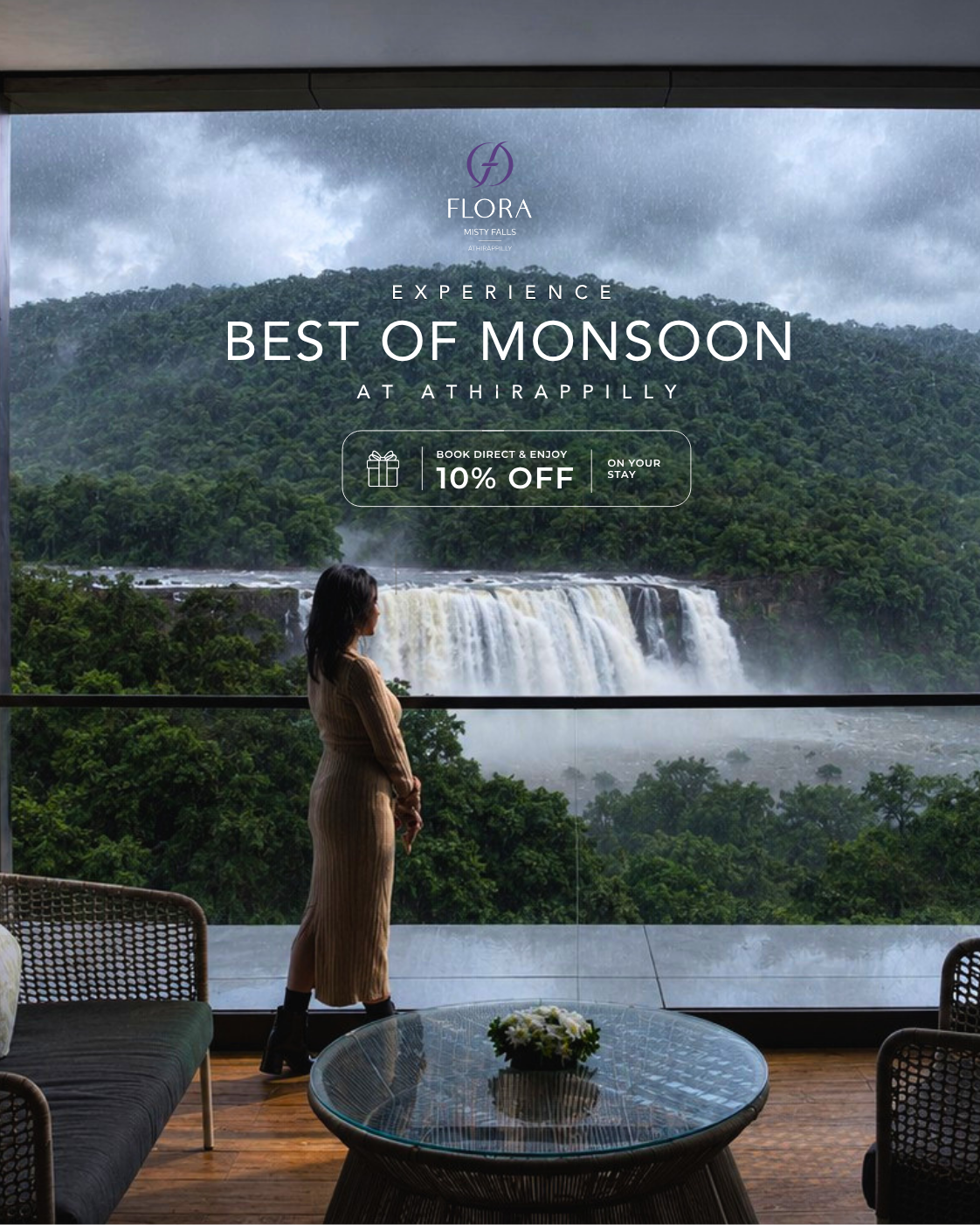Flora Misty Falls Athirappilly Facebook ad: Wake up to the roar of Kerala’s most…
