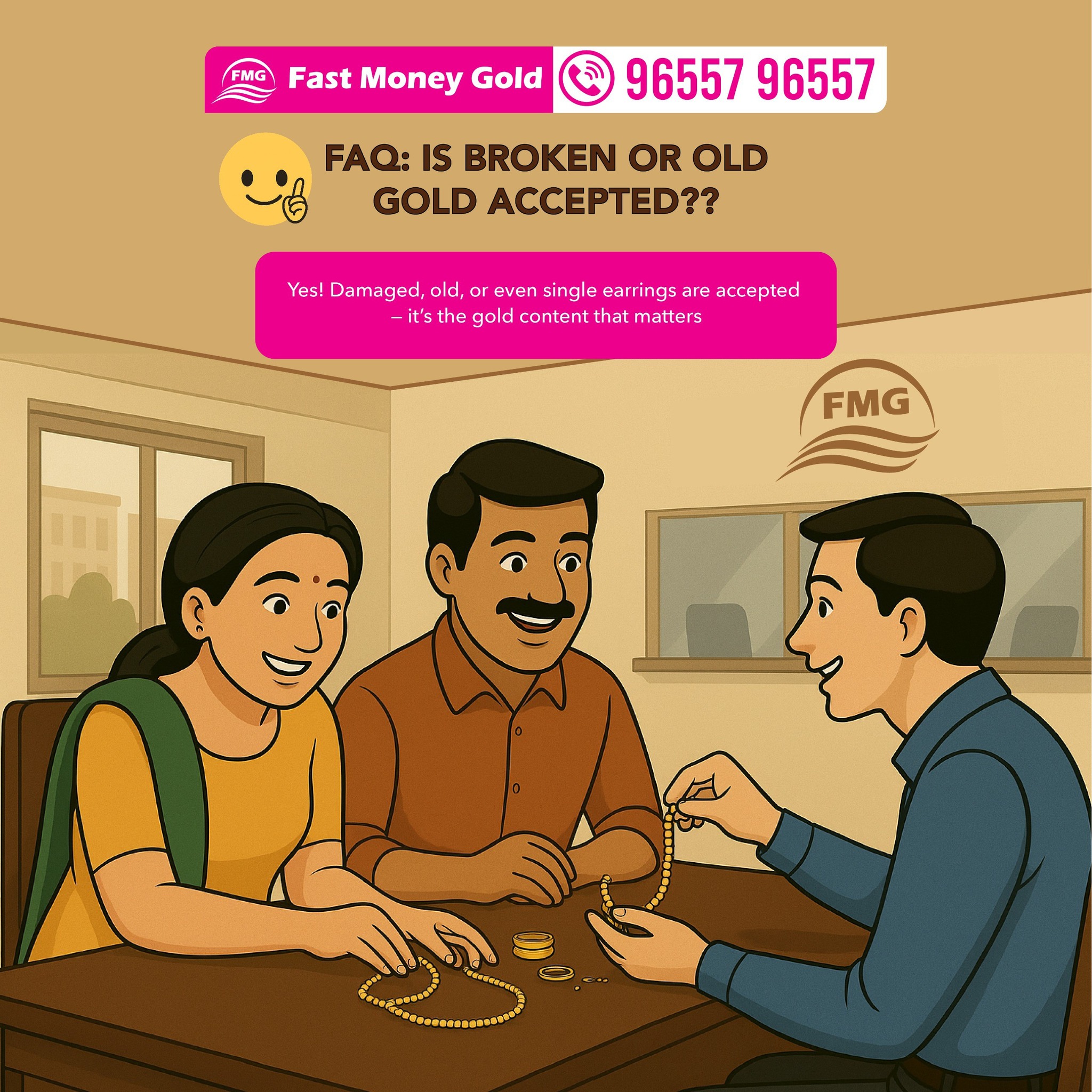Fast Money Gold Facebook ad: FAQ: Broken or Old Gold ah Accept pannuvangala?