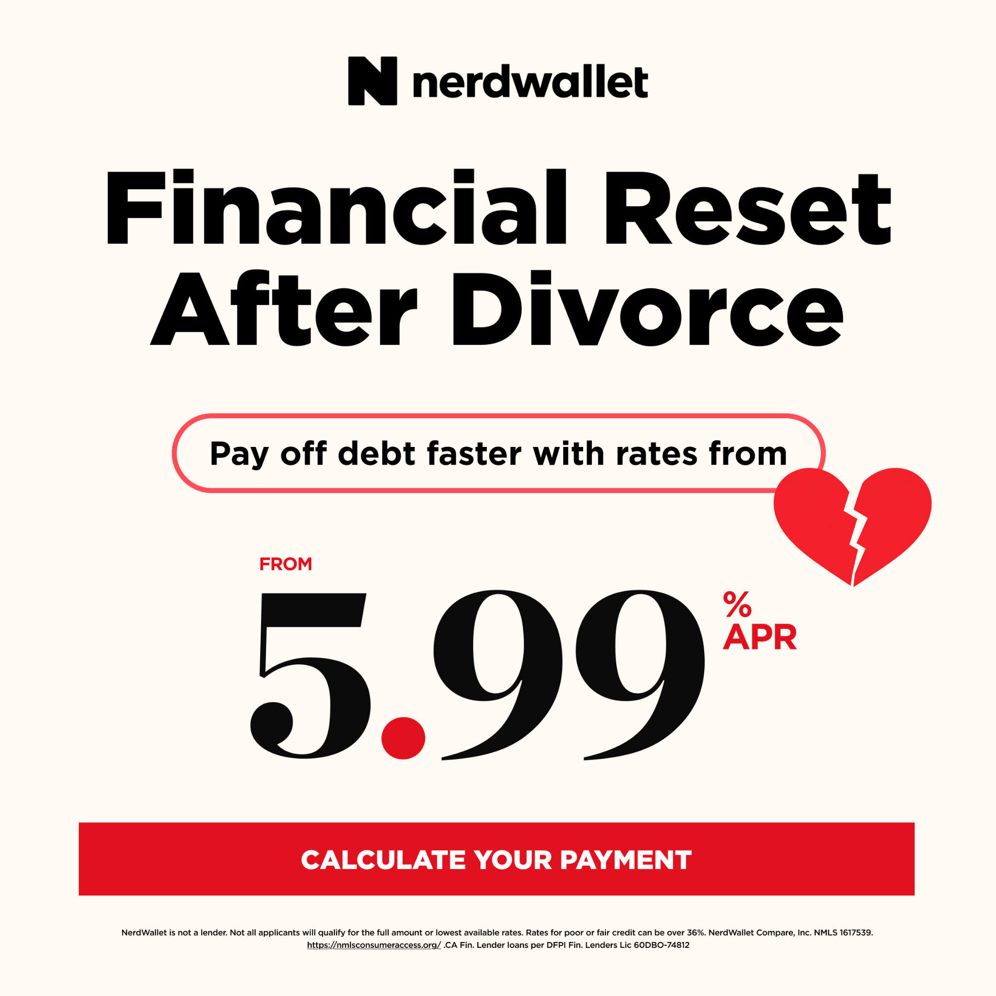 NerdWallet Facebook ad