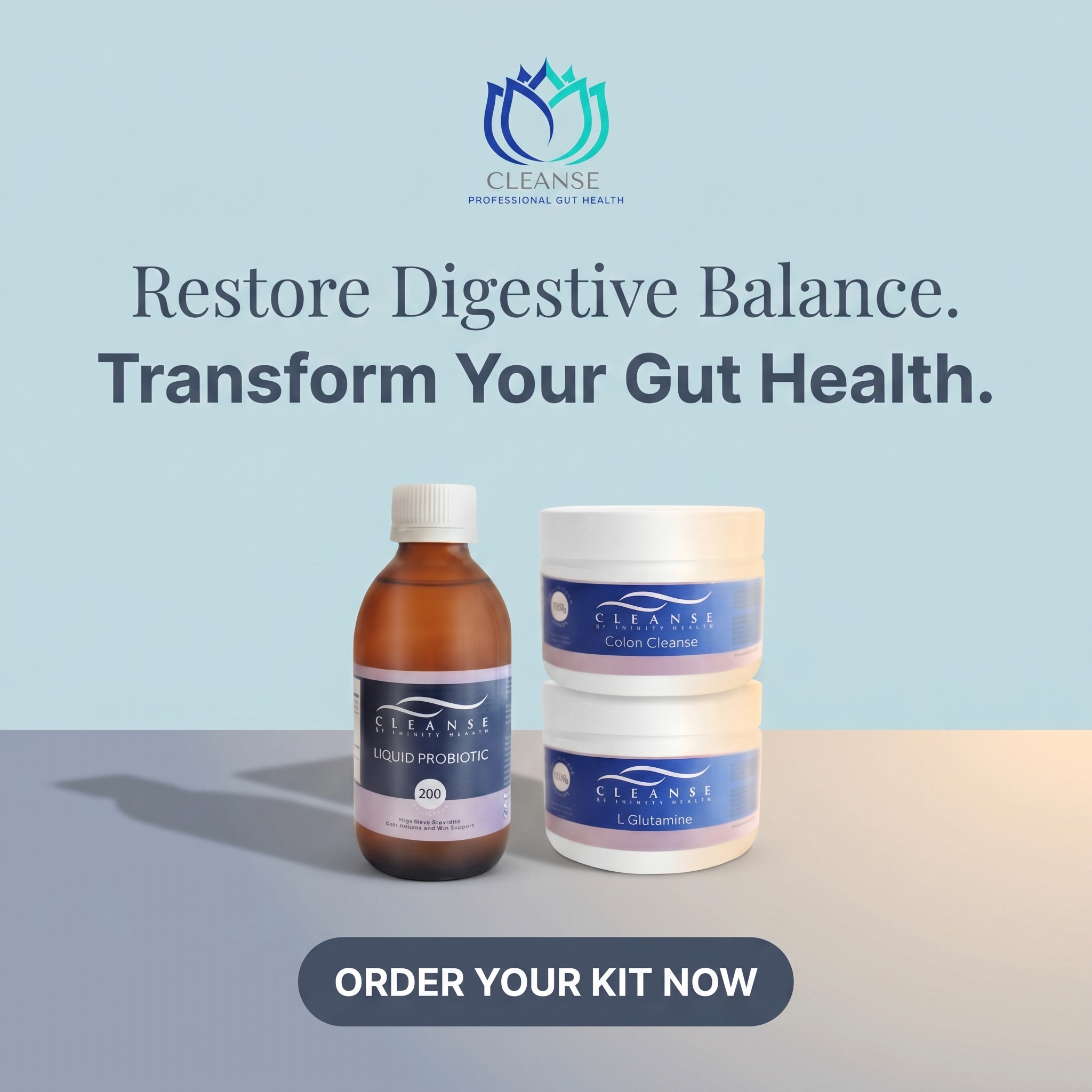 Cleanse Colonics Facebook ad: Claim Your Digestive Support Kit