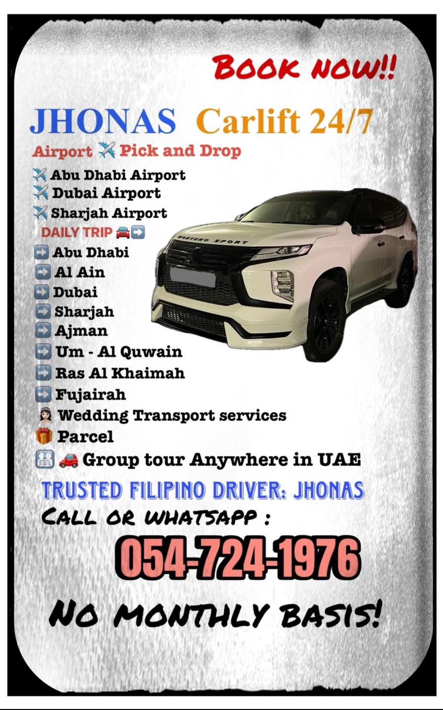 Jhonas 24/7 Carlift Facebook ad: JHONAS CARLIFT 24/7
