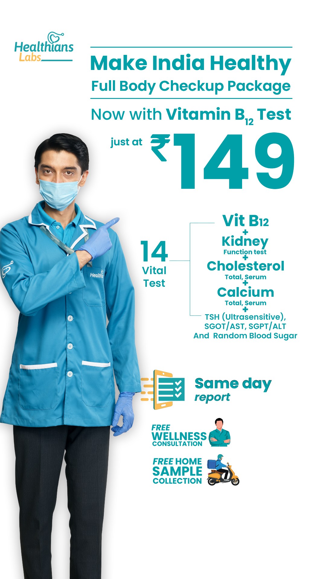 Healthians Facebook ad