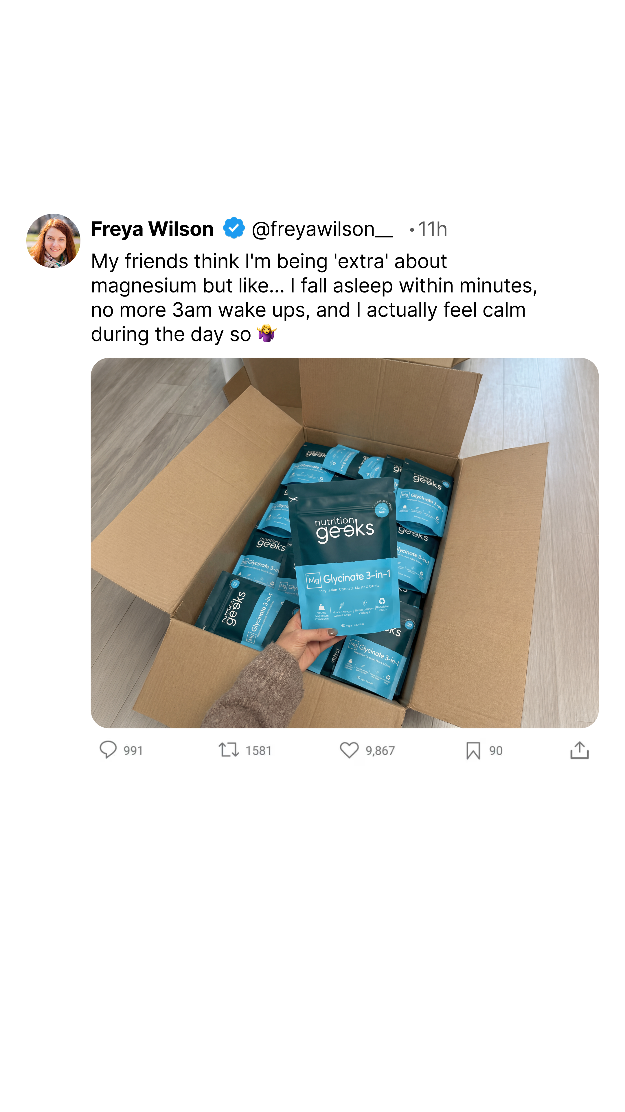 Nutrition Geeks Facebook ad