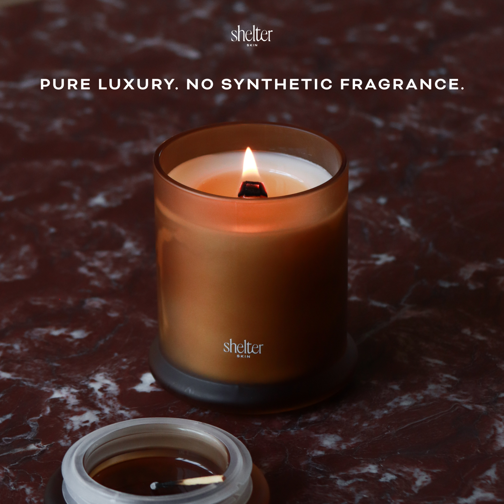 Shelter Skin Facebook ad: Clean fragrance for home.